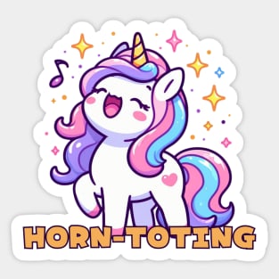 Singing unicorn Sticker